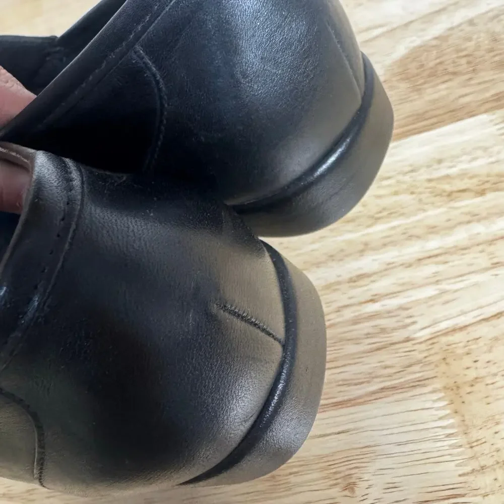 SAS Jewel Black Leather Loafers Comfort Diabetic Shoes Size 9